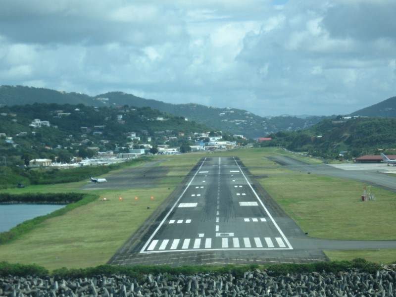 Piste d'avion à Saba