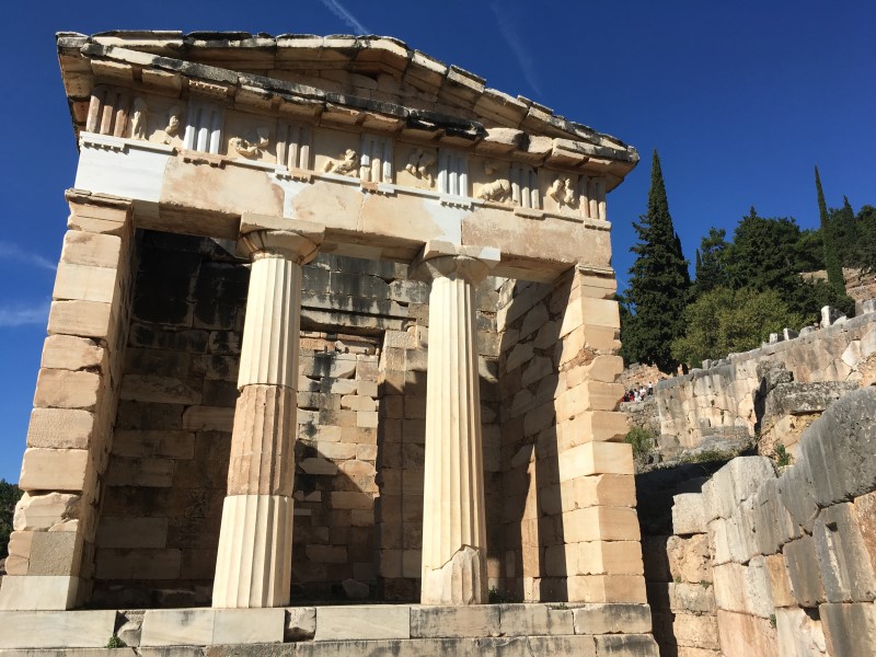 Un de nombreux monuments du site archéologique d'Olympie, à Katakolon (voyage organisé en 2018)