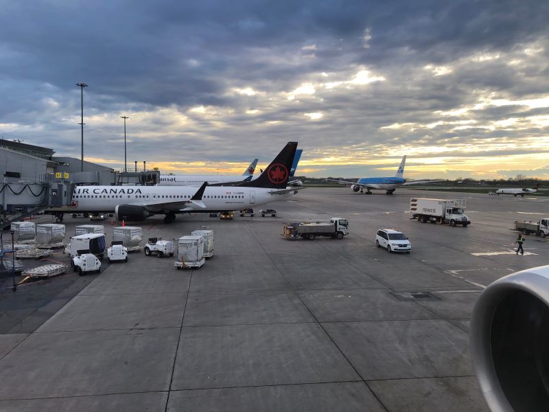 Tarmac de l'aéroport de Montréal