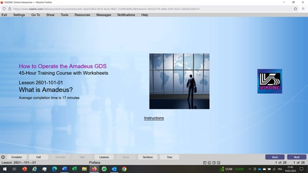 Amadeus cours complet de 45 heures